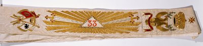 Gran Cordone del 33º Grado di Massoneria del Principe Lucien Murat da French School