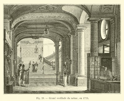 Grande vestibolo dello stesso, nel 1723 da French School