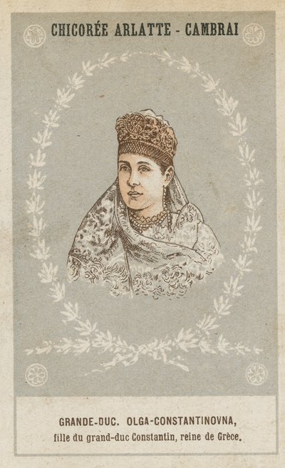 Granduchessa Olga-Constantinovna, figlia del granduca Costantino, regina di Grecia da French School