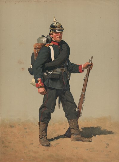 Granatiere del Reggimento Granatieri del Re, 2ª Prussia Occidentale, No 7, Equipaggiamento da Campo da French School