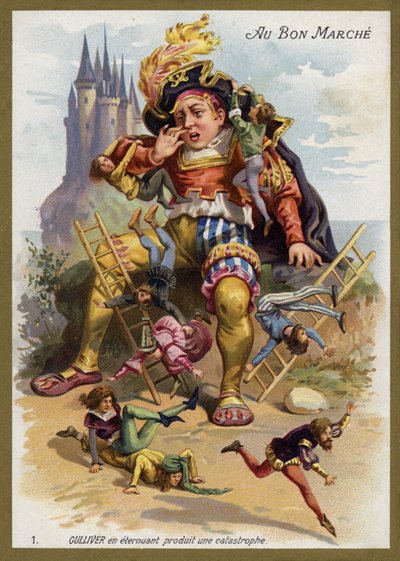 Gulliver starnutisce e causa una catastrofe da French School