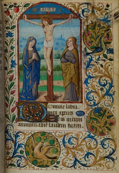 La Crocifissione, dal Libro delle Ore, Uso di Parigi, metà del XV secolo da French School