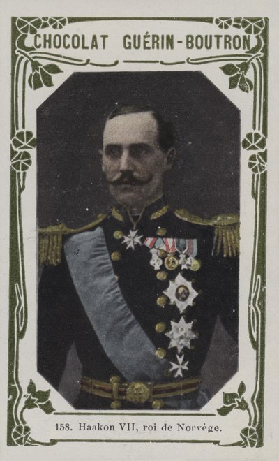 Haakon VII, re di Norvegia da French School