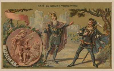 Amleto - Illustrazione di una scena dal dramma di William Shakespeare da French School