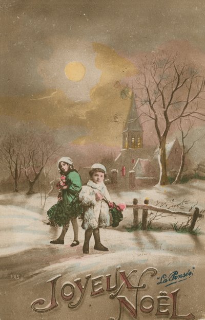 Buon Natale. Cartolina inviata nel 1913. da French School