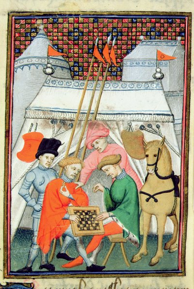 Ulisse che gioca a scacchi, copia parigina, c.1410-15 da French School