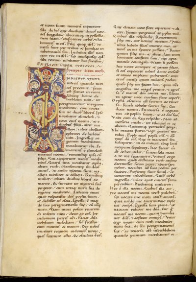 Pagina di apertura dal Libro di Rut, 