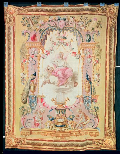 Armonia e Giunone: dal Trionfo degli Dei, arazzo Gobelins, 1699 da French School