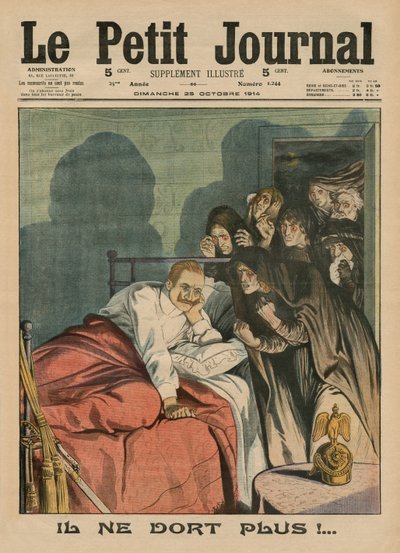 Non dorme più!, illustrazione di copertina da 
