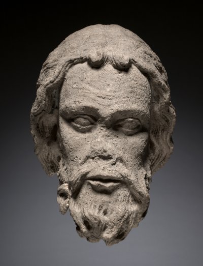 Testa di un Apostolo dal Portale Sud della Cattedrale di Thérouanne, c.1235-1240 da French School