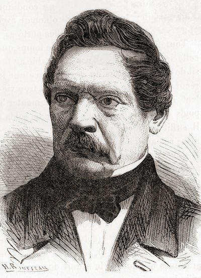 Henri-Gustave Delvigne, da Les Merveilles de la Science, pubblicato c.1870 da French School
