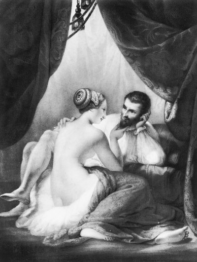 Enrico IV, Re di Francia e la sua amante Gabrielle d