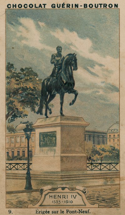 Enrico IV, 1553-1610, eretta sul Pont-Neuf da French School