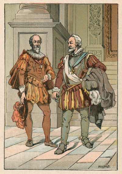 Enrico IV e Sully da French School