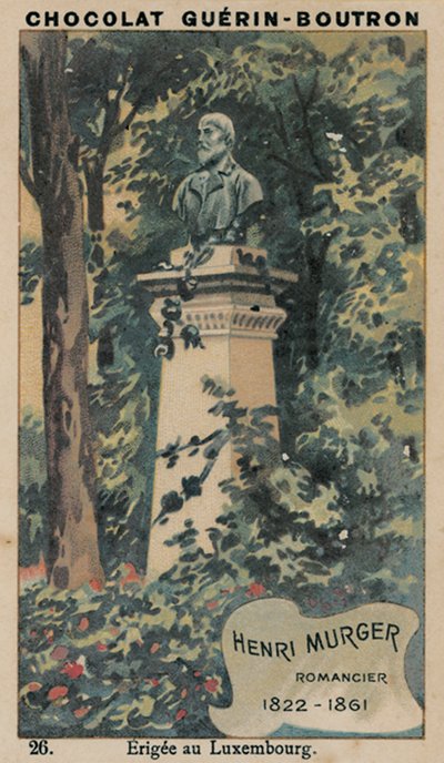 Henri Murger, Romanziere, 1822-1861, eretta al Luxembourg da French School