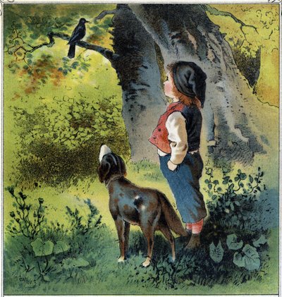 Henri osserva un merlo su un ramo nella foresta, riflettendo sulla sua vita se fosse un uccello. Da 