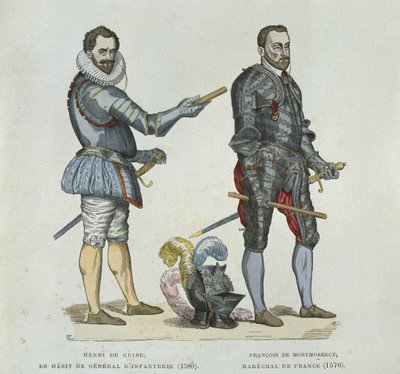 Enrico di Guisa (1549-88) e Francesco di Montmorency (1530-79), da un