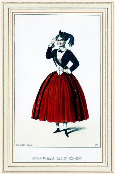 Henriette Sontag, soprano tedesco, in 