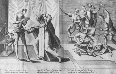 Enrico III di Francia assassinato da Jacques Clement, 1 agosto 1589 da French School