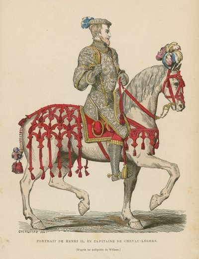 Enrico II di Francia da French School