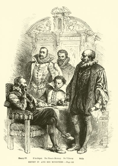 Enrico IV e i suoi ministri da French School