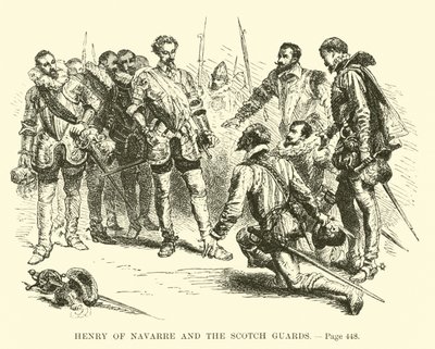 Enrico di Navarra e le Guardie Scozzesi da French School