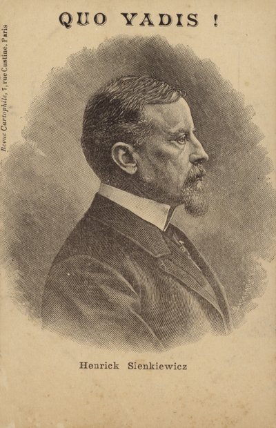 Henryk Sienkiewicz (1846-1916), giornalista e romanziere polacco (litografia) da French School