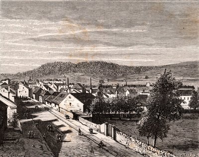 Hericourt - dipartimento di Saone-et-Loire - incisione in 