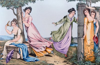 Nascondino, illustrazione da Le Bon Genre, inizio XIX secolo da French School