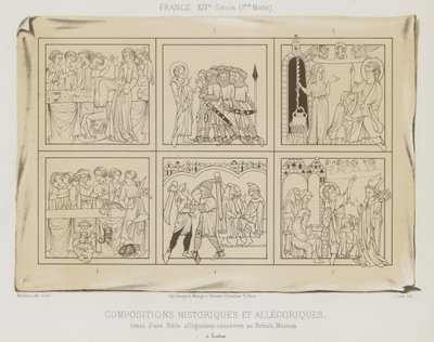 Composizioni storiche e allegoriche da French School