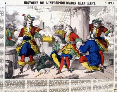 Storia del marinaio senza paura Jean Bart - immagine di Epinal, sd. XIX secolo da French School