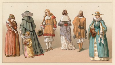 Costume olandese del XVII secolo da French School