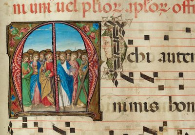 Santi Apostoli, Graduale, f.94 da French School