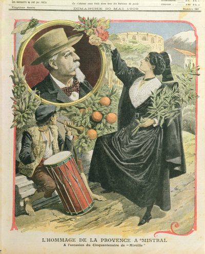 Omaggio a Frédéric Mistral (1830-1914) per il cinquantesimo anniversario della pubblicazione di Mireille da French School