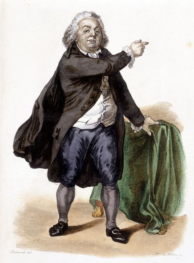 Honoré Gabriel (Honoré-Gabriel) Riqueti, Conte di Mirabeau (1749-1791) - in "Le Plutarque Français" di Mennechet da French School