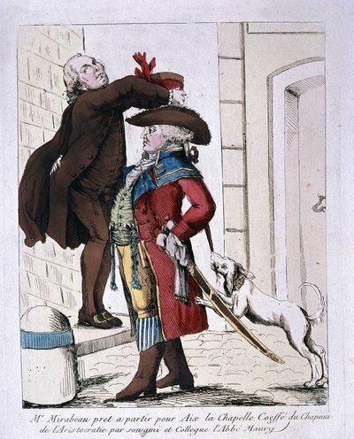 Honoré Gabriel Riqueti, Conte di Mirabeau (1749-1791) con il cappello dell