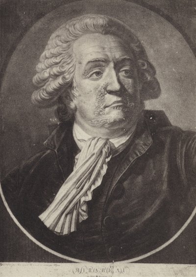 Honore Gabriel Riqueti, conte di Mirabeau, politico e oratore della Rivoluzione Francese da French School