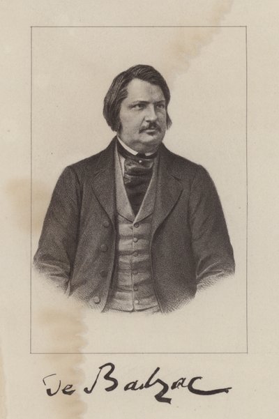 Honoré de Balzac, romanziere e drammaturgo francese da French School