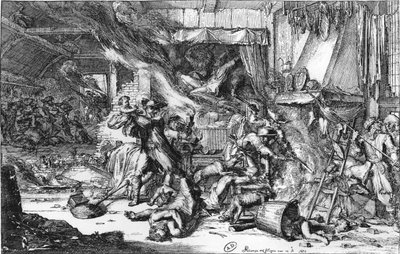 Orrori inflitti dai francesi in Olanda, 1673 da French School