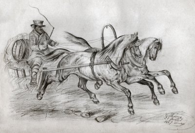 Carro a cavallo da French School