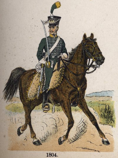 Cacciatore a cavallo nel 1804. Tavola dal libro 