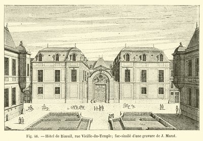 Hotel de Bizeuil, rue Vieille-du-Temple da French School
