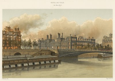 Hôtel de Ville, 24 maggio 1871 da French School