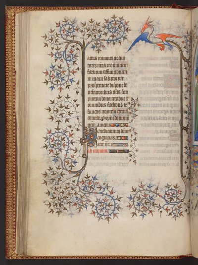 Ore della Vergine, Libro delle Ore, Add MS 32454 f.37v, Francia da French School