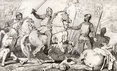 Ugo Capeto (941-96) cattura Carlo di Lorena, da 