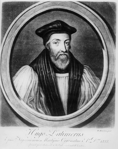 Hugh Latimer (litografia) da French School