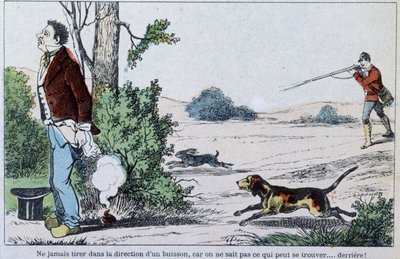 Incidente di caccia - Immagine di Epinal: “La Caccia” da French School