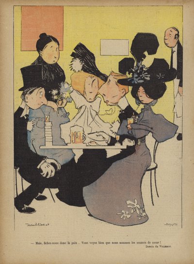 Illustrazione per Le Rire (litografia a colori) da French School