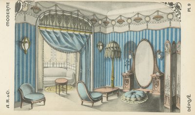 Illustrazione dal catalogo di prodotti di design d
