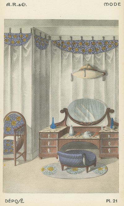Illustrazione dal catalogo di prodotti di design d